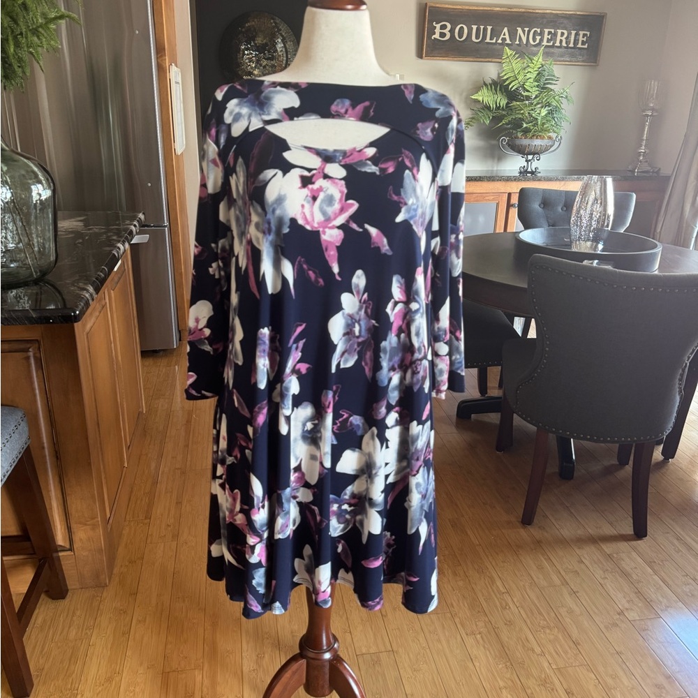Floral Navy Dress